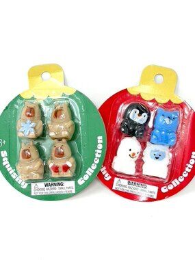 Squishy Collection Holiday 2025 Winter Bears And Arctic Animal Friends